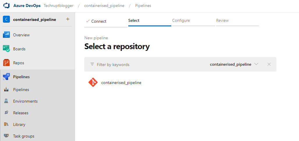 Configuring a build pipeline on Azure DevOps